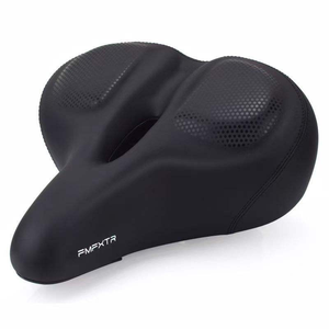 Sella <span class=keywords><strong>Bici</strong></span> Extra Larga e Confortevole con Doppio Ammortizzatore, Sella Bicicletta Morbida Imbottita in PU Oversize <span class=keywords><strong>per</strong></span> <span class=keywords><strong>Bici</strong></span> Elettriche e Cruiser - Product Image 3