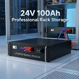 Batería de Litio SMSenergy de Alto Voltaje 25.6V 100Ah LiFePO4, Híbrida, Montada en Rack, IP65, con MSDS y OEM - Product Image 2