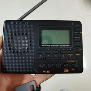 Retekess V115 Portable Radio Recorder AM FM SW MP3 Player Digital Display Rechargeable Battery - Product Image 1