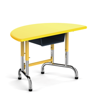 Table et chaise en plastique de haute qualité en demi-cercle pour enfants/meubles d'école maternelle