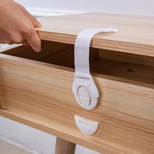 Verrou de tiroir pour armoire avec adhésif, installation facile, protection enfant, sécurité bébé, boucle de verrouillage pour armoire, sécurité enfant - Product Image 5
