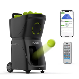 Machine à balles de tennis automatique professionnelle PUSUN PT Smart Primary ABS, vitesse et rotation réglables de 20 à 120 km/h pour les débutants - Product Image 3