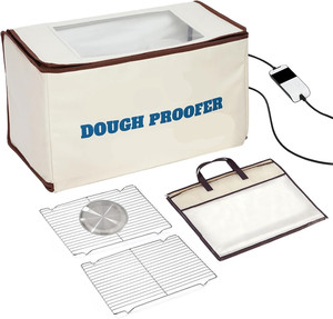 Boîte de levage <span class=keywords><strong>du</strong></span> <span class=keywords><strong>pain</strong></span> avec chauffage 50-130 ℉   Étuve de fermentation à température constante avec chauffage 3 côtés et minuterie 24h, pliable - Product Image 2