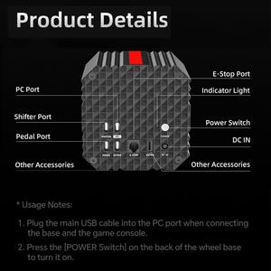 Base de Volante PXN VD10 con Servomotor de Accionamiento Directo y Force Feedback de 10 Nm para Juegos de Carreras en PC - Product Image 5
