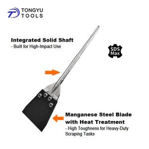 <strong>SDS</strong> <strong>Max</strong> 6&quot; X 25&quot; Wide Blade Floor Scraper <strong>Chisel</strong>, Heavy Duty TE-C Rotary Hammer Thinset Tile Adhesive Removal Demolition Tools - Product Image 3