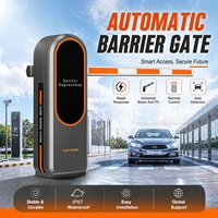 Barrière automatique avec bras réglable de 6 m, télécommande et commande manuelle pour parkings et entrées de véhicules