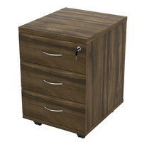 Gabinete de almacenamiento móvil moderno de 3 cajones para actividades de madera muebles de oficina para uso en dormitorio