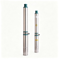 Pompe submersible pour puits profond. Pompe à eau profonde pour puits domestique et agricole à impeller multi-étages en acier inoxydable.