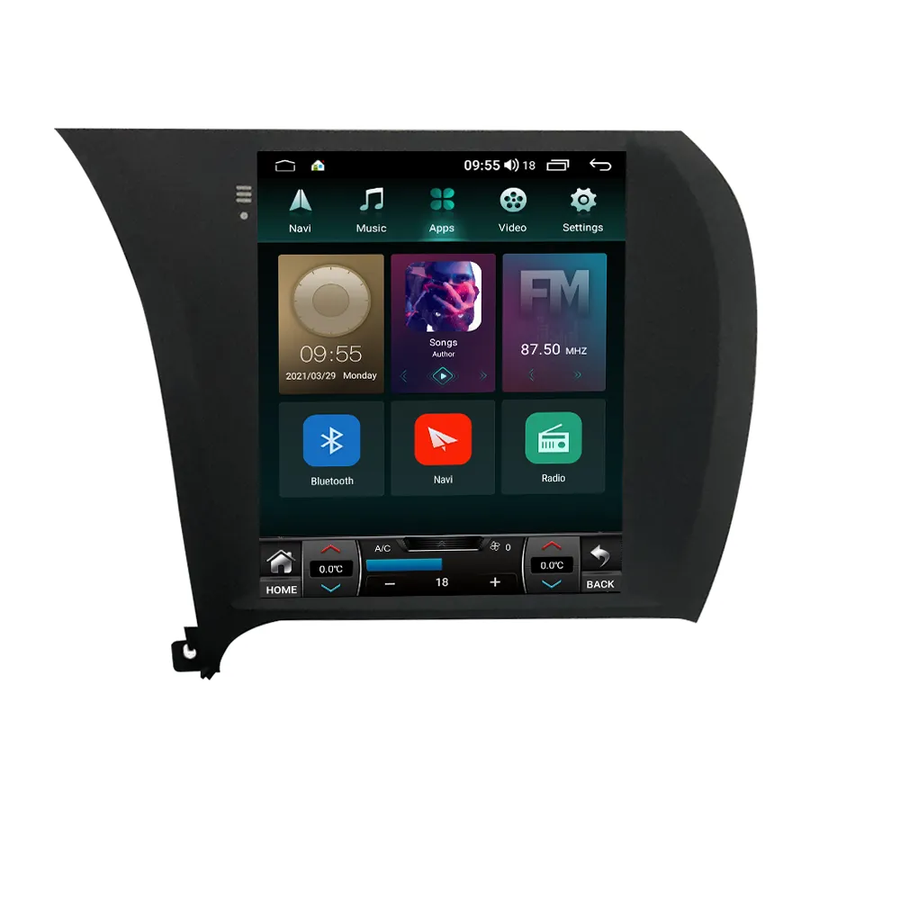 DSP אנדרואיד 11 מולטימדיה טסלה אנכי מסך עבור KIA CERATO K3 פורטה 2013-2018 רכב GPS רדיו ניווט וידאו 2DIN DVD נגן