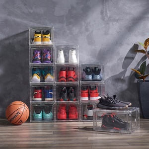 Hot Selling Products Shoe <b>Box</b> Organizer Plastic Transparent Acrylic Shoe <b>Box</b> <b>Storage</b> Sneaker <b>Box</b> - Product Image 5