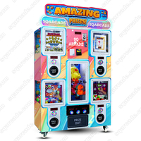Mesin Gachapon Koin 5 in 1 Permainan LUCKY CAPSULE TOYS, Peralatan Hiburan Interaktif untuk Mal dan Taman Hiburan