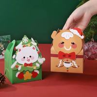 Boîte à bonbons de Noël de haute qualité, nouveau style - Design de boîte en papier d'emballage mignon, vente en gros d'usine, boîte cadeau de Noël mignonne