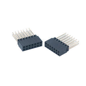 Connectivité fiable 2.54mm Double rangée 2-40pins en-tête femelle verticale pour faisceau de câblage électronique PCB - Product Image 5