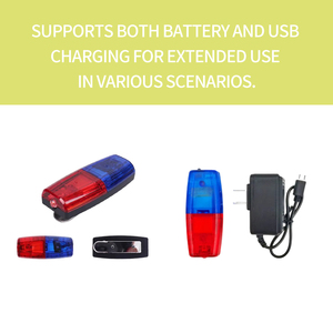 Feux de signalisation de sécurité à LED en aluminium et PC, résistants aux chutes, alimentés par batterie, pour la <span class=keywords><strong>conduite</strong></span> nocturne et les patrouilles d'urgence - Product Image 6
