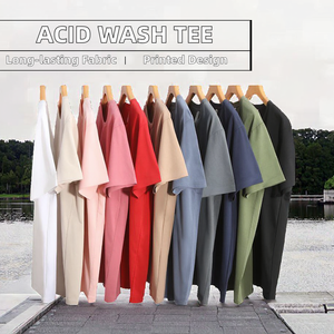 Camiseta de Algodón 100% para Hombre, Corte Regular, Estilo Vintage Desgastado con Lavado Ácido, Impresión Digital, Anti-Pilling - Product Image 2