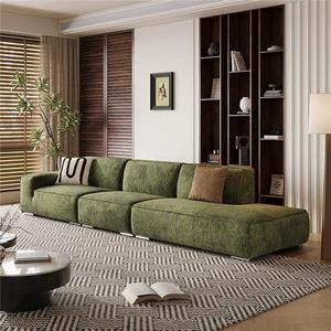 قماش إيطالي بسيط وعصري من كتلة التوفو ، شنيل عتيق لشقة الفيلا ، غرفة المعيشة مع مادة تعبئة الإسفنج - Product Image 5