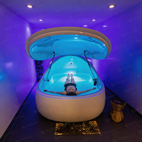 Kabin Spa Terapi Air Garam Gravitasi Nol Zerobody Acrylic Floatation Pod untuk Relaksasi Pikiran, Deprasi Sensorik, dan Meditasi Mendalam