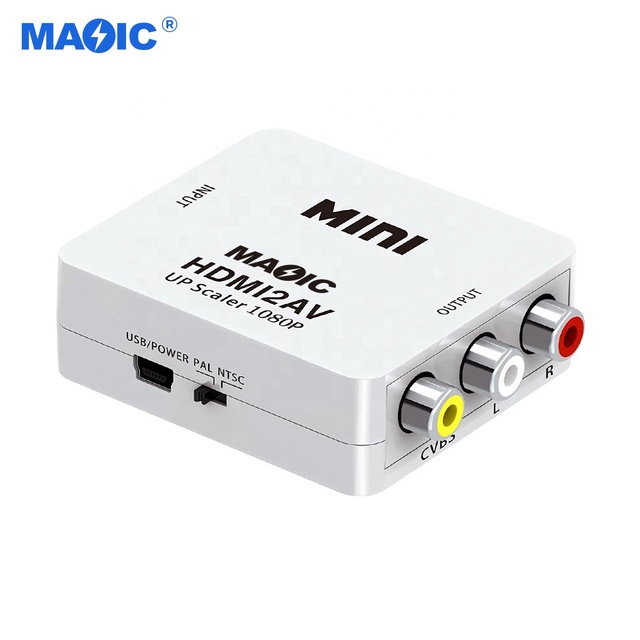 Other Audio Video Equipments 1080p HDMI2AV MINI HDMI to 3RCA Converter Adapter HDMI to AV