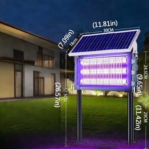 Lámpara Solar LED Antimosquitos IP66, Material ABS, Panel Solar Mono-Si, 10000 Horas de Duración, para Jardín, Luz Blanca Cálida, Exterior - Product Image 2