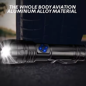 Суперяркий мощный тактический фонарь 1000 люмен, <span class=keywords><strong>5</strong></span> режимов, водонепроницаемый, перезаряжаемый светодиодный фонарик для экстренных случаев - Product Image 6