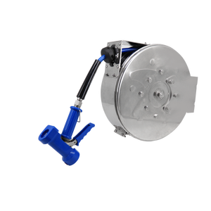 Moderno Enrollador de Manguera Retráctil Cerrado de Acero Inoxidable SUS304 de Alta Presión para Cocina, Sanitización y Lavado de Coches, Disponible en Tamaños de 10M/13M - Product Image 1