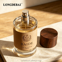 Flacon pulvérisateur de parfum cylindrique transparent en gros 50ml 30ml 200ml 250ml 100ml, flacon de parfum vide en verre avec emballage boîte