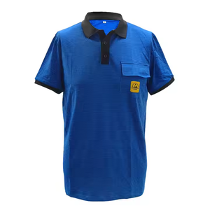 Combinaison OEM avec capuche Chiffon <span class=keywords><strong>de</strong></span> nettoyage antistatique Alsico Vêtements pour salle blanche Salopette Vêtements Esd T Shirt - Product Image 6