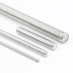 High Quality Zinc Plated Carbon Steel Grade 4.8 Round Head Threaded Studs M4-M36 Metric Sizes DIN975 Nindejin Brand - Product Image 2