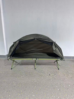 Tente de camping double couche surélevée, portable et imperméable, pour chasse en extérieur