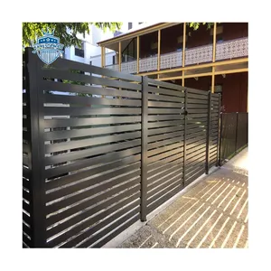 Outdoor High Quality Cheap Customized Decorative Privacy Horizontal Garden Aluminum Slat Fence Panels