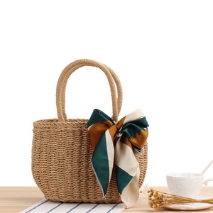 Bolso de mano de paja trenzado ecológico para mujer, estilo casual, de moda de verano, tipo cesta de verduras, para vacaciones - Product Image 4