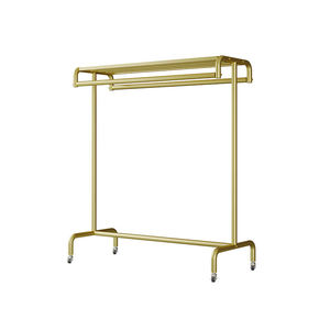 Modern Double-Bar <b>Clothes</b> Drying Rack Thickened Version Movable Function Durable High Load-Bearing Capacity Living Room Bathroom - Product Image 1