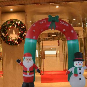 Arche gonflable de Noël spéciale avec LED, 2,4 m, en polyester, pour décorations de bonhommes de neige et accessoires de maison/lieux événementiels – Fournisseur Distributeur - Product Image 2