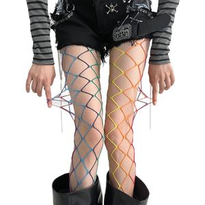 Collants sexy à mailles arc-en-ciel, style Y2K, pour femme, tendance commerce extérieur - Product Image 5