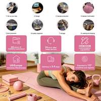 Rueda de Yoga Ecológica de Corcho con Anillo Interior de PP, Rueda para Flexiones, Yoga, Pilates, Estiramiento Corporal, Corrección de Postura, Ejercicio en Casa o Gimnasio