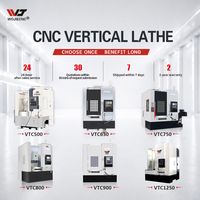 Tour vertical CNC VTC900, centre de tournage vertical haute efficacité pour l'usinage de pièces automobiles, moyeux de roue, disques de frein et brides