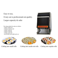 QDMECH Nouvelle Machine de Découpe de Sushi Électrique Commerciale de Comptoir Automatique avec Outils pour Riz et Algues Équipement Professionnel de Sushi