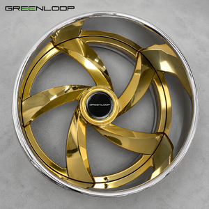 Jantes forgées en deux parties Greenloop 20 22 24 26 28 pouces, grandes jantes personnalisées adaptées à Chevrolet Impala SS, Cutlass <span class=keywords><strong>Vert</strong></span>, Chevy C10 Truck - Product Image 3