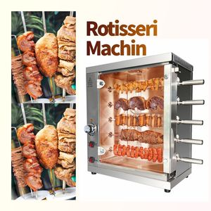 شواية دجاج تجارية من الفولاذ المقاوم للصدأ تعمل بالغاز، فرن دوار للدجاج، آلة شوي الدجاج - Product Image 2