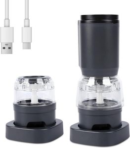 2026 New Rechargeable Spicy <b>Pepper</b> Mill Automatic Electric Salt and <b>Pepper</b> Mill <b>Grinder</b> Set with 2 - 6 Container - Product Image 1