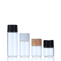 Écran imprimant la bouteille en verre tubulaire ronde claire 1ml 2ml 3ml 5 ml de flacon de parfum