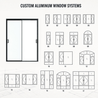 Systèmes de fenêtrage en aluminium sur mesure avec verre à haute efficacité énergétique pour les projets de bâtiments d'appartements de grande hauteur