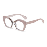 Gafas de lectura de ojo de gato con montura completa para mujer, con degradado y estampado de leopardo, ligeras, cómodas, a la moda, para presbicia, venta al por mayor