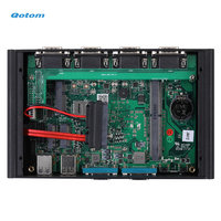 PC Industrial Sin Ventilador Qotom J6412 Serie Q10821X, Doble LAN, 6xCOM, HD+VGA, Gateway IoT 4G/5G, Computadora Integrada DDR4, Arranque Automático