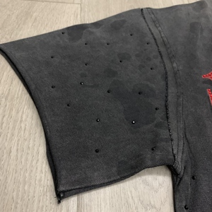 FIRST ROW Nuova T-shirt <span class=keywords><strong>da</strong></span> Uomo Bestseller a Maniche Corte in Cotone con Motivo a Diamante <span class=keywords><strong>Abbigliamento</strong></span> <span class=keywords><strong>Hip</strong></span>-<span class=keywords><strong>hop</strong></span> Americano <span class=keywords><strong>da</strong></span> Strada - Product Image 6
