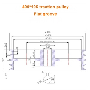 Polea de Tracción Multicanal de 400 Ranuras - Product Image 2