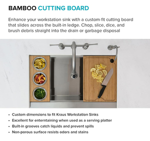 Tabla de cortar de bambú personalizada <span class=keywords><strong>para</strong></span> encimera, tabla de charcutería de madera con orificio <span class=keywords><strong>para</strong></span> colgar y ranura <span class=keywords><strong>para</strong></span> jugos <span class=keywords><strong>para</strong></span> encimera de cocina - Product Image 5