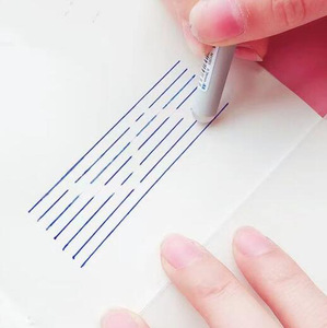 Neuankömmling Benutzer definiertes Logo Nadel feder Lösch bare blaue Tinte Niedliche Design kappe Tinten gel stift auf Wasserbasis mit Radiergummi für Studenten - Product Image 5