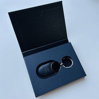 Emballage de porte-clés NFC en cuir véritable Porte-clés NFC de haute qualité avec boîte d'emballage gravée avec logo personnalisé