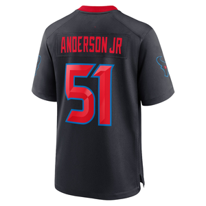 Maglia da Football di Houston, 3 <span class=keywords><strong>Dell</strong></span>, 7 Stroud, 12 Collins, 24 Stingley Jr, 51 Anderson Jr, Jersey Ricamata dei Giocatori - Product Image 4